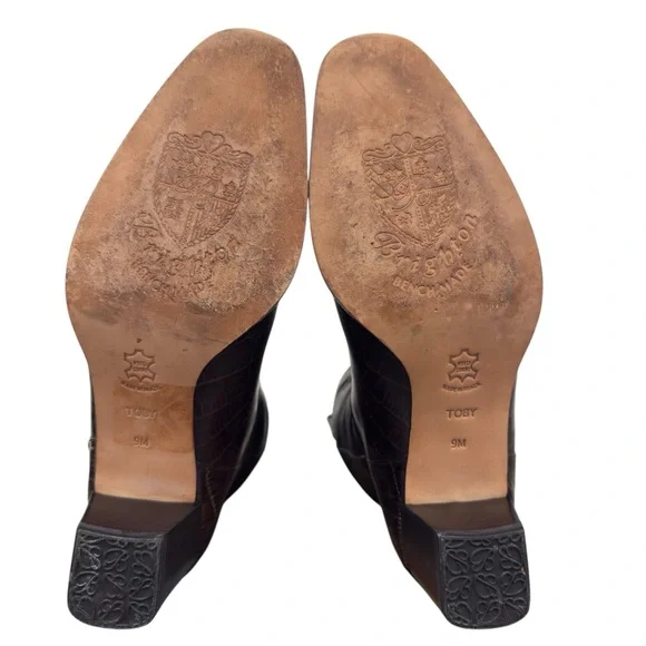 Brighton Western Festival Heart Braided Leather Cowgirl Country Croc Boots